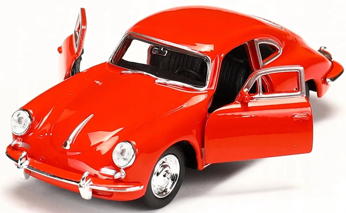 Porsche 356 B modelauto Metaal Schaal 1:34-1:39 de Welly en Rouge – photo du produit