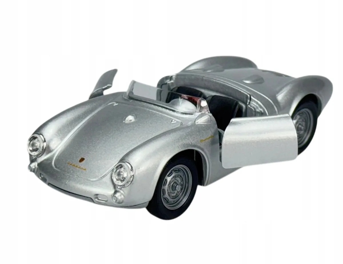 Porsche 550 Spyder Metaal 1:34 Model Auto 43816 de Welly en Argent – photo du produit