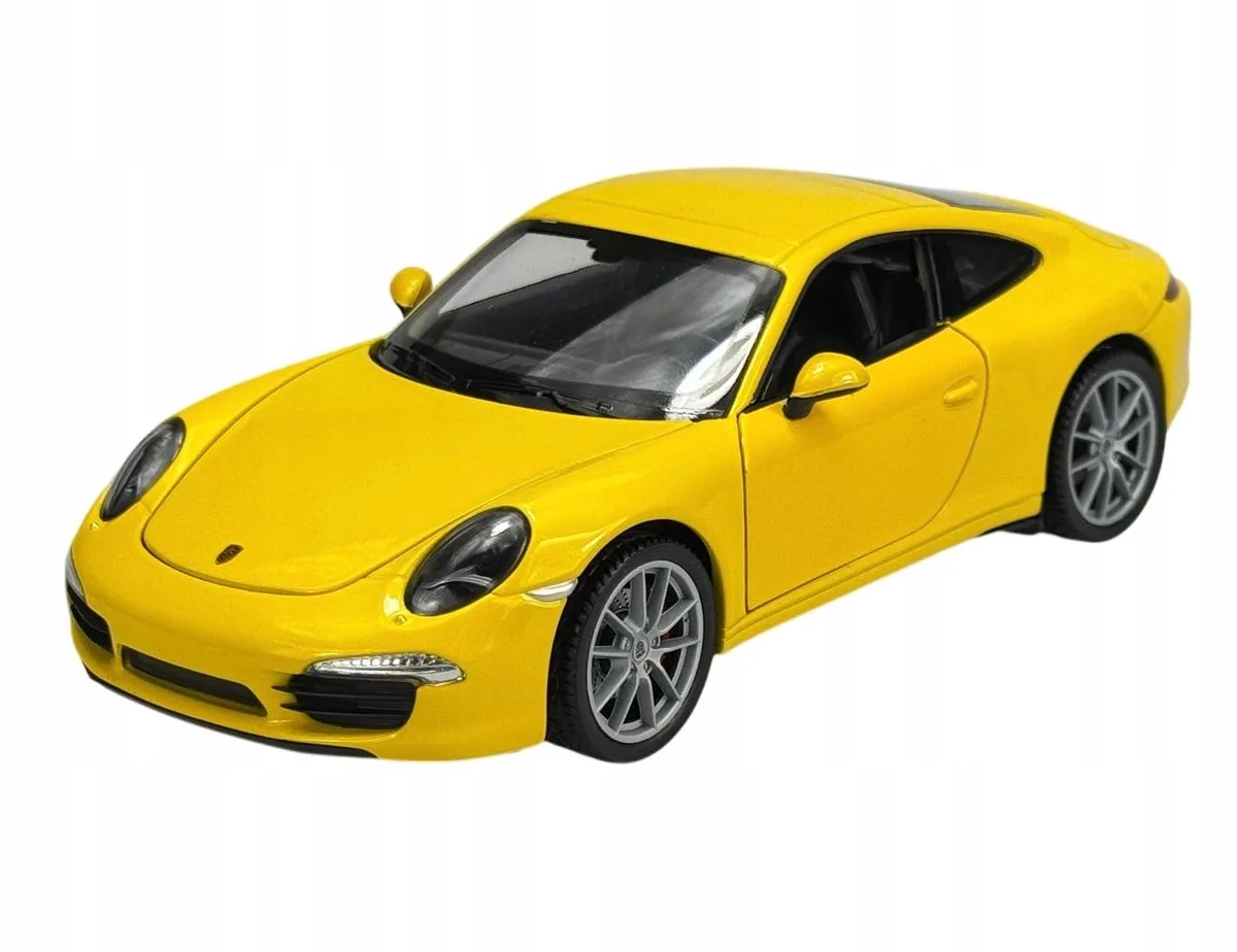 Porsche 911 (991) Carrera S Geel 1:24 Metaal Model Auto von Welly – Produktfoto