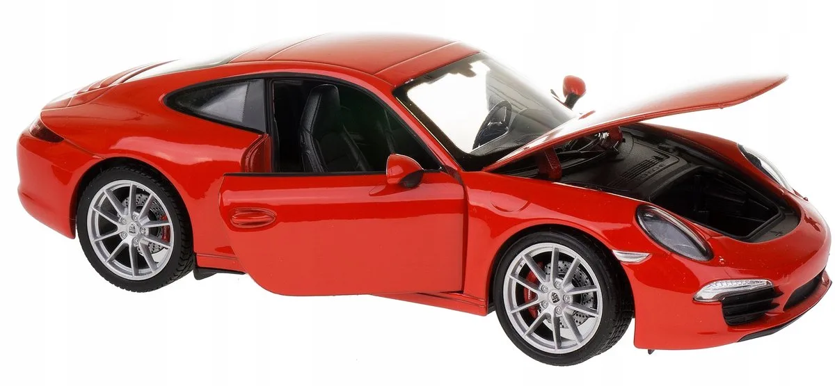Porsche 911 Carrera S Model Auto Welly 1:24 Metaal von Welly in Rot – Produktfoto