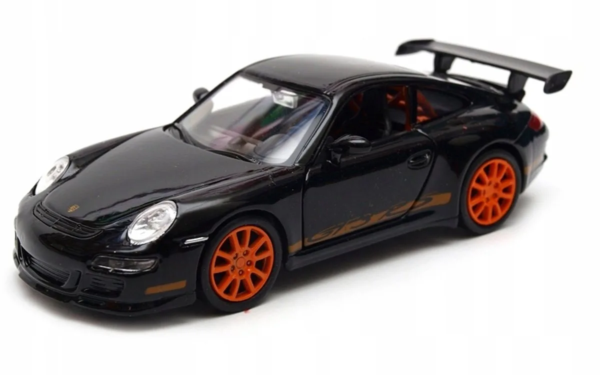 Porsche 911 GT3 RS Modelauto Schaal 1:34-39 van Welly in Zwart – productfoto