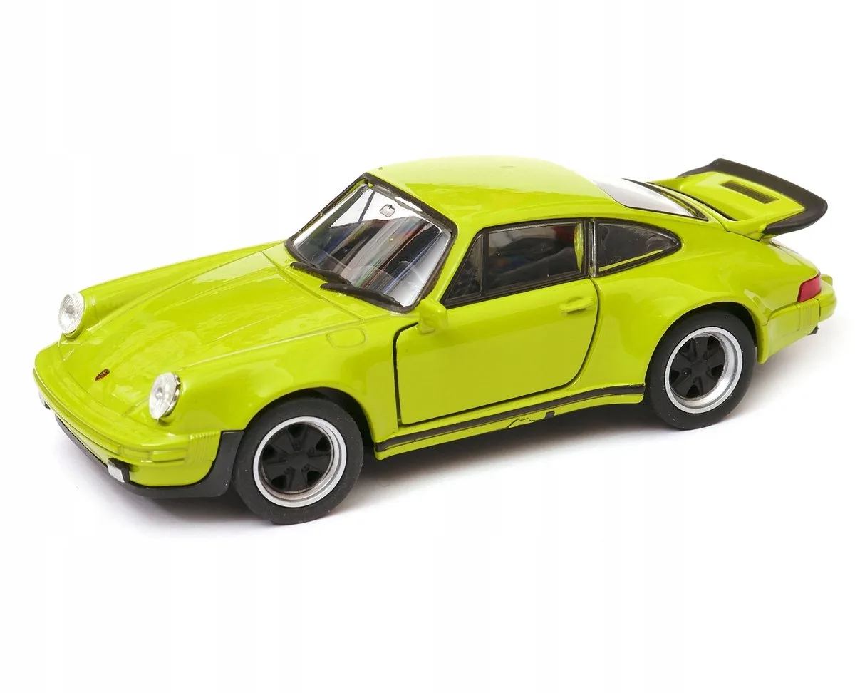 Porsche 911 Turbo 3.0 modelauto 1:34 van Welly in Groen – productfoto