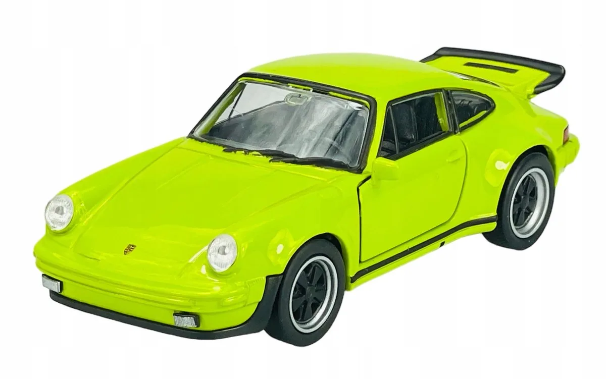 Porsche 911 Turbo Metaal Groen 1:34 Speelgoedauto fra Welly – produktbillede