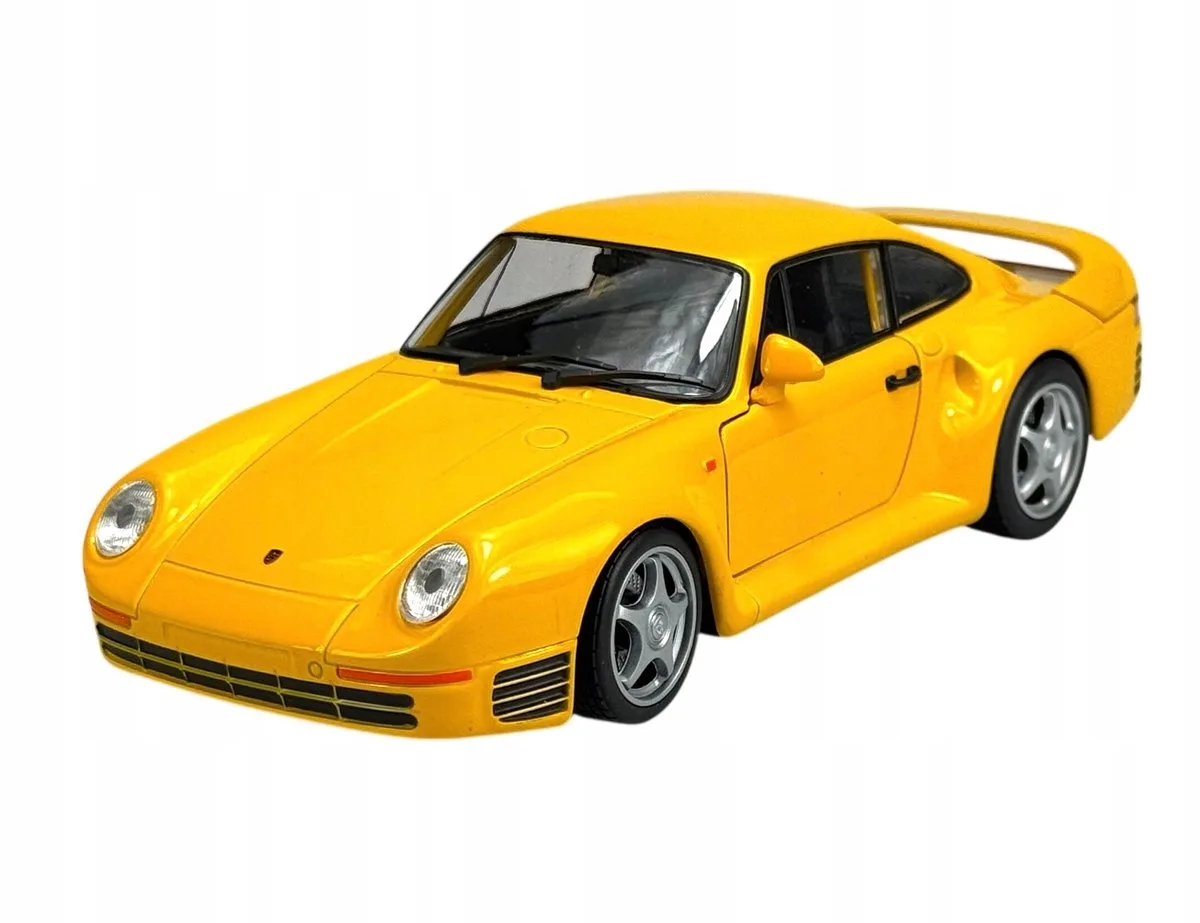 Porsche 959 1:24 metalen modelauto nieuw de Welly en Jaune – photo du produit
