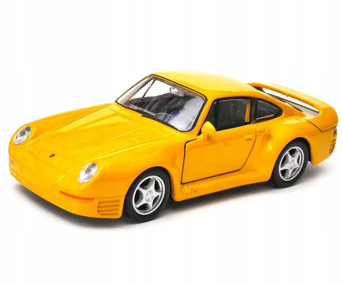 Porsche 959 Modelauto Schaal 1:34-39 van Welly in Geel – productfoto