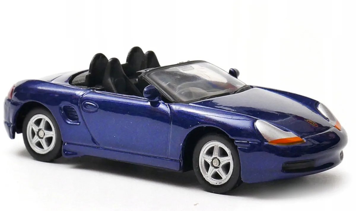 Porsche Boxster Roadster modelauto 1:60 fra Welly i Blå – produktbillede