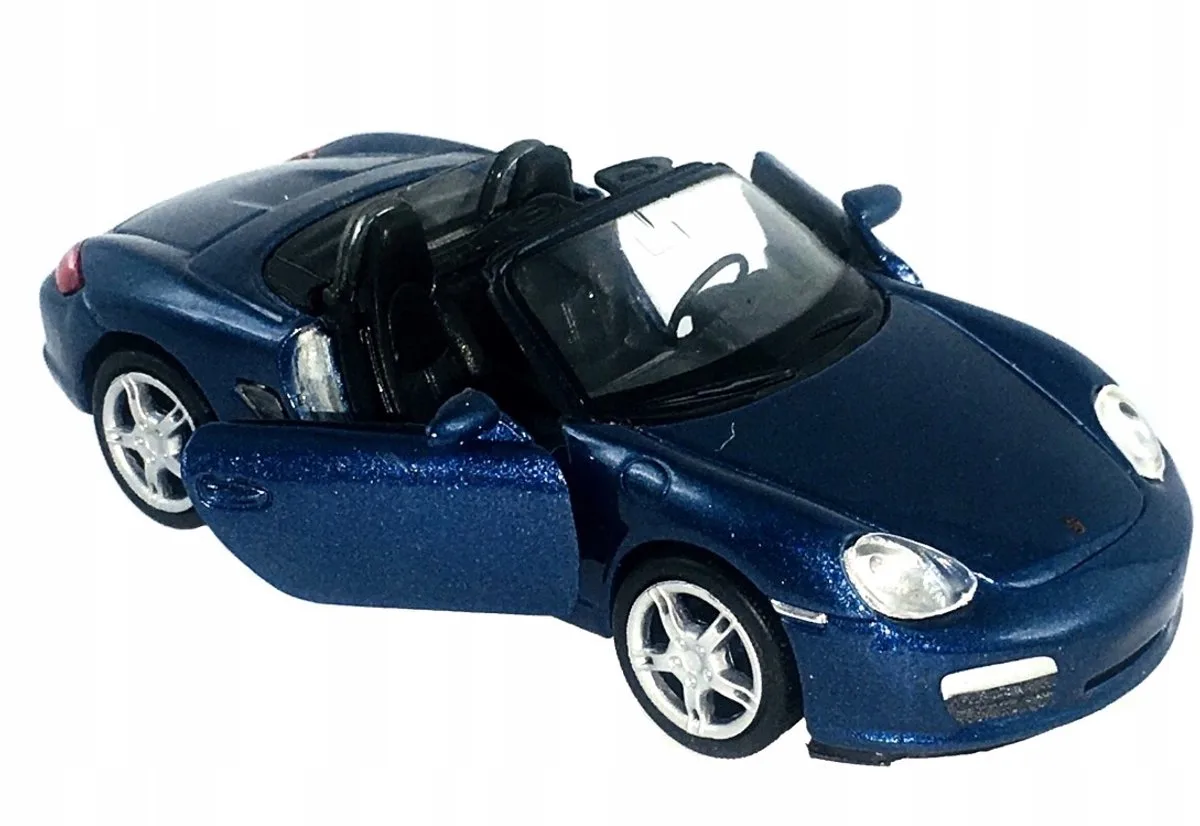 Porsche Boxster S Cabrio Metaal Model Welly 1:34 de Welly en Bleu – photo du produit