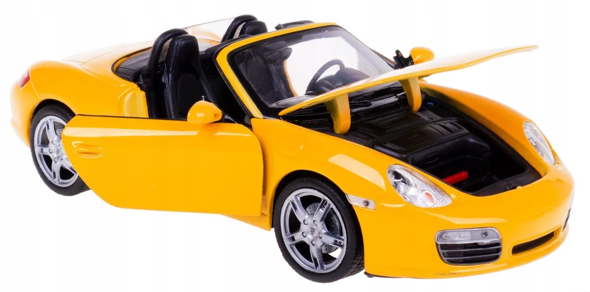 Porsche Boxster S Modelauto Metaal 1:24 Welly från Welly i Gul – produktbild