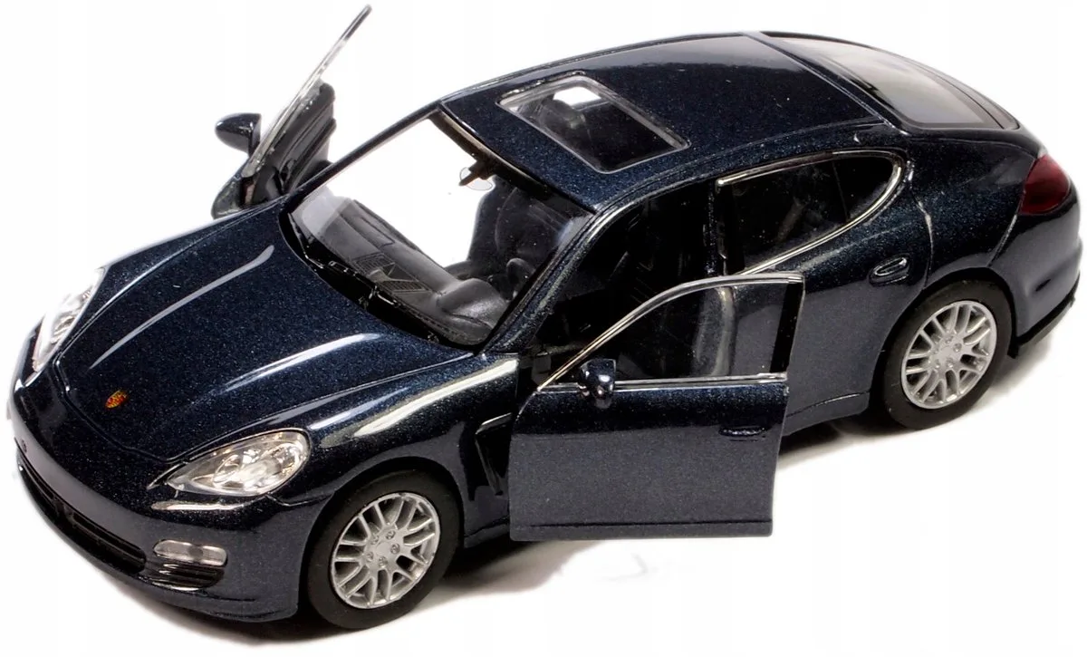 Porsche Panamera S Modelauto Metaal - 1:34-1:39, Blauw de Welly – photo du produit