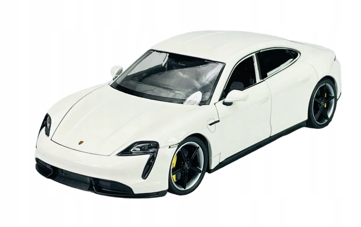 Porsche Taycan Turbo S 1:24 Metaal från Welly i Vit – produktbild