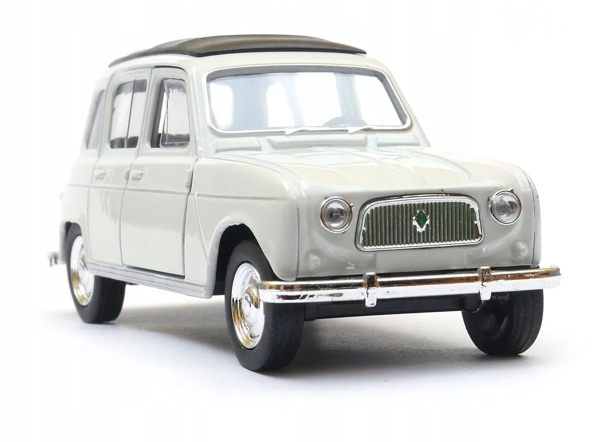 Renault 4 Metaal Modelauto Schaal 1:34 fra Welly i Hvid – produktbillede