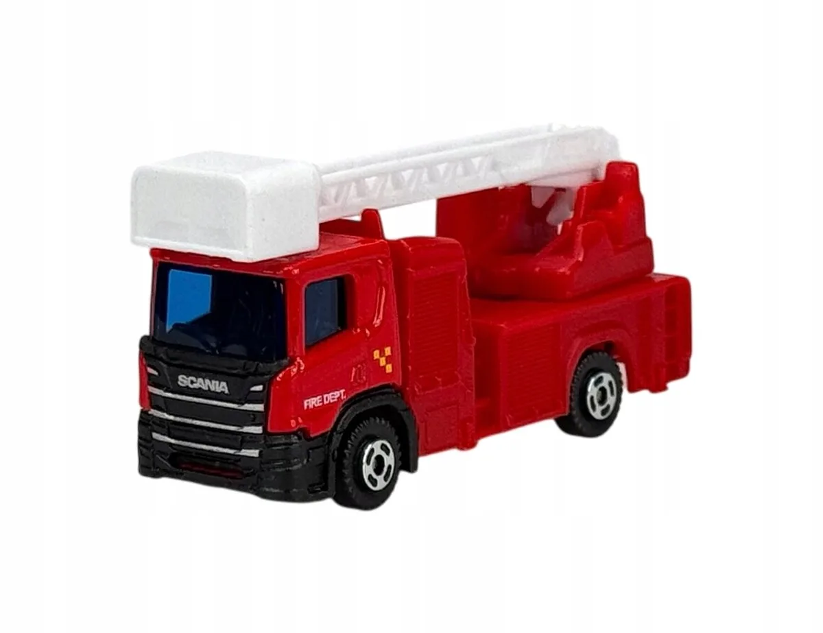 Scania P320 Brandweer Modelauto 1:102 Metaal Rood 8cm från Welly – produktbild