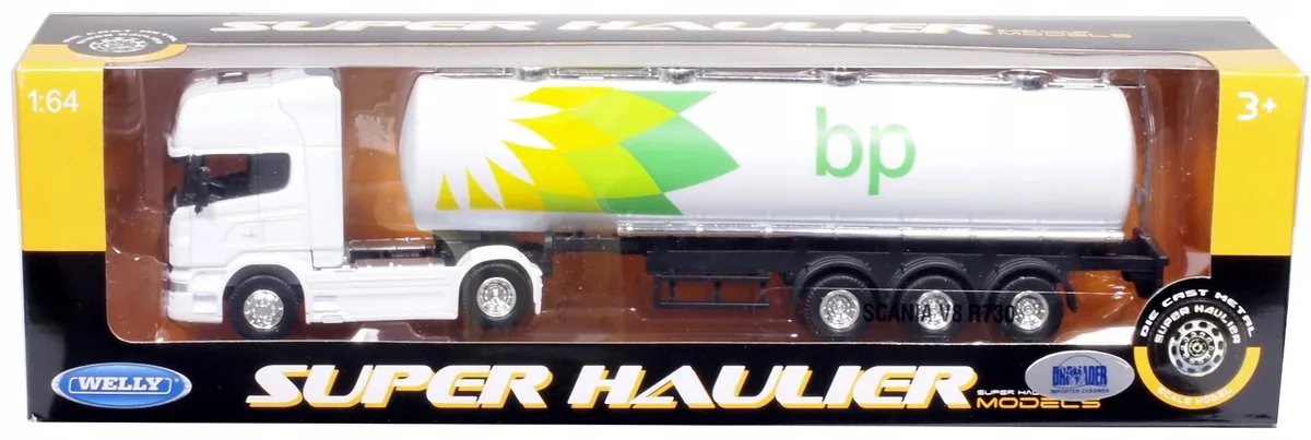 Scania Tankwagen Vrachtwagen Model - Schaal 1:64 från Welly i Grön – produktbild
