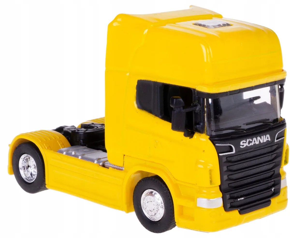 Scania V8 R730 trekkermodel 1:64 metallic Welly från Welly i Gul – produktbild