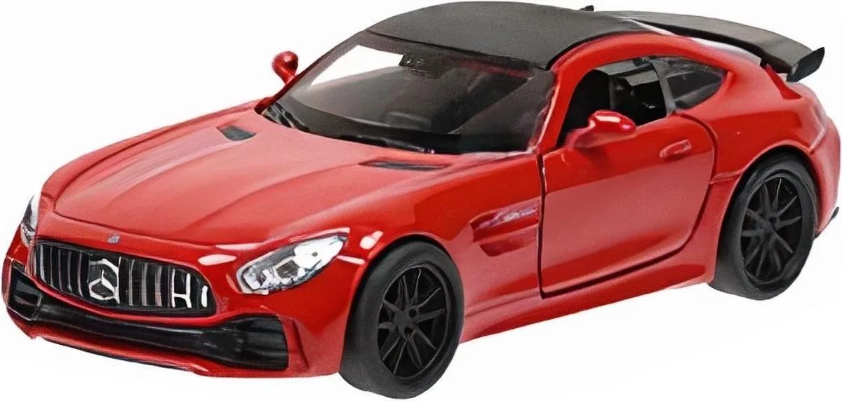 Schaalmodel Mercedes Amg Gtr 12 Cm Staal by Welly in Red – product photo