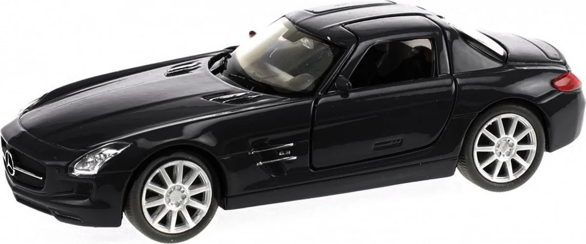 Schaalmodel Mercedes Benz Sls Amg 1:43 Die-cast från Welly i Svart – produktbild