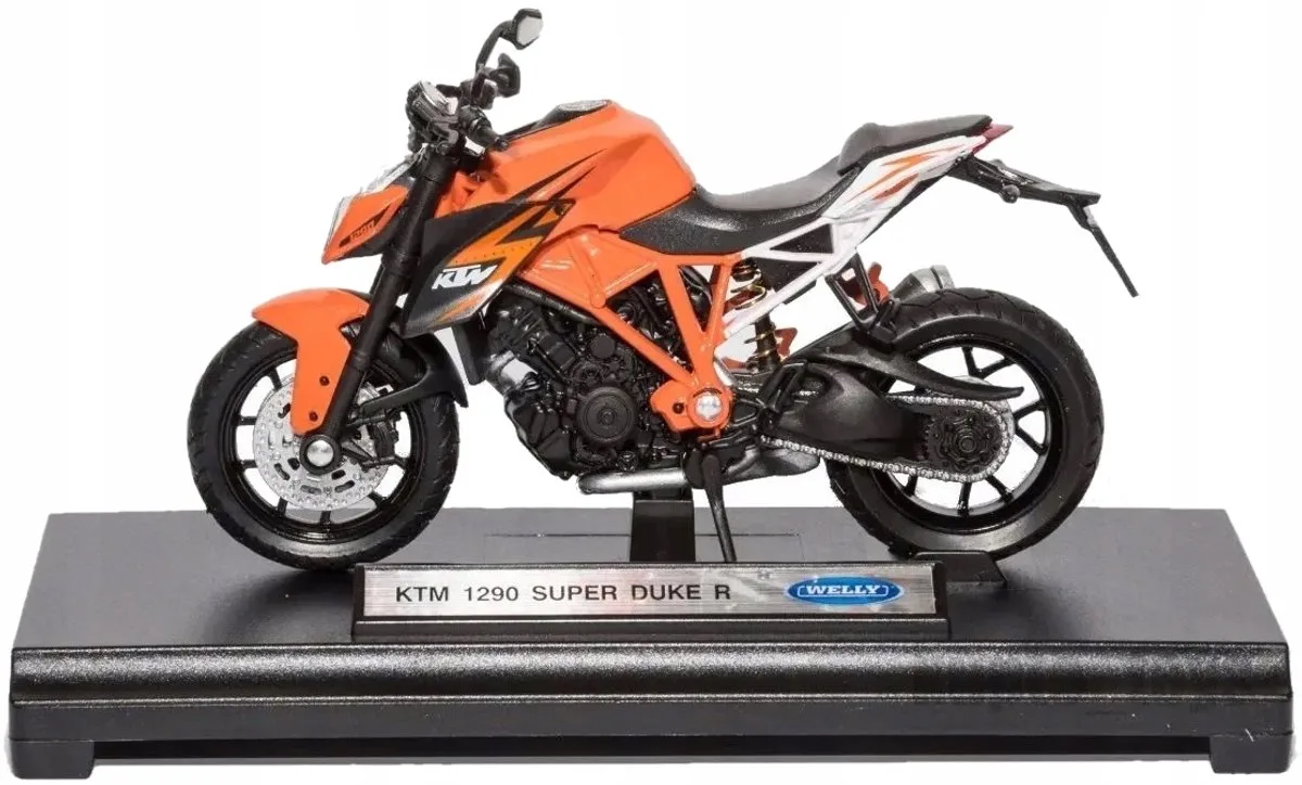 Schaalmodel Motor KTM 1290 Super Duke R 1:18 Metaal från Welly – produktbild