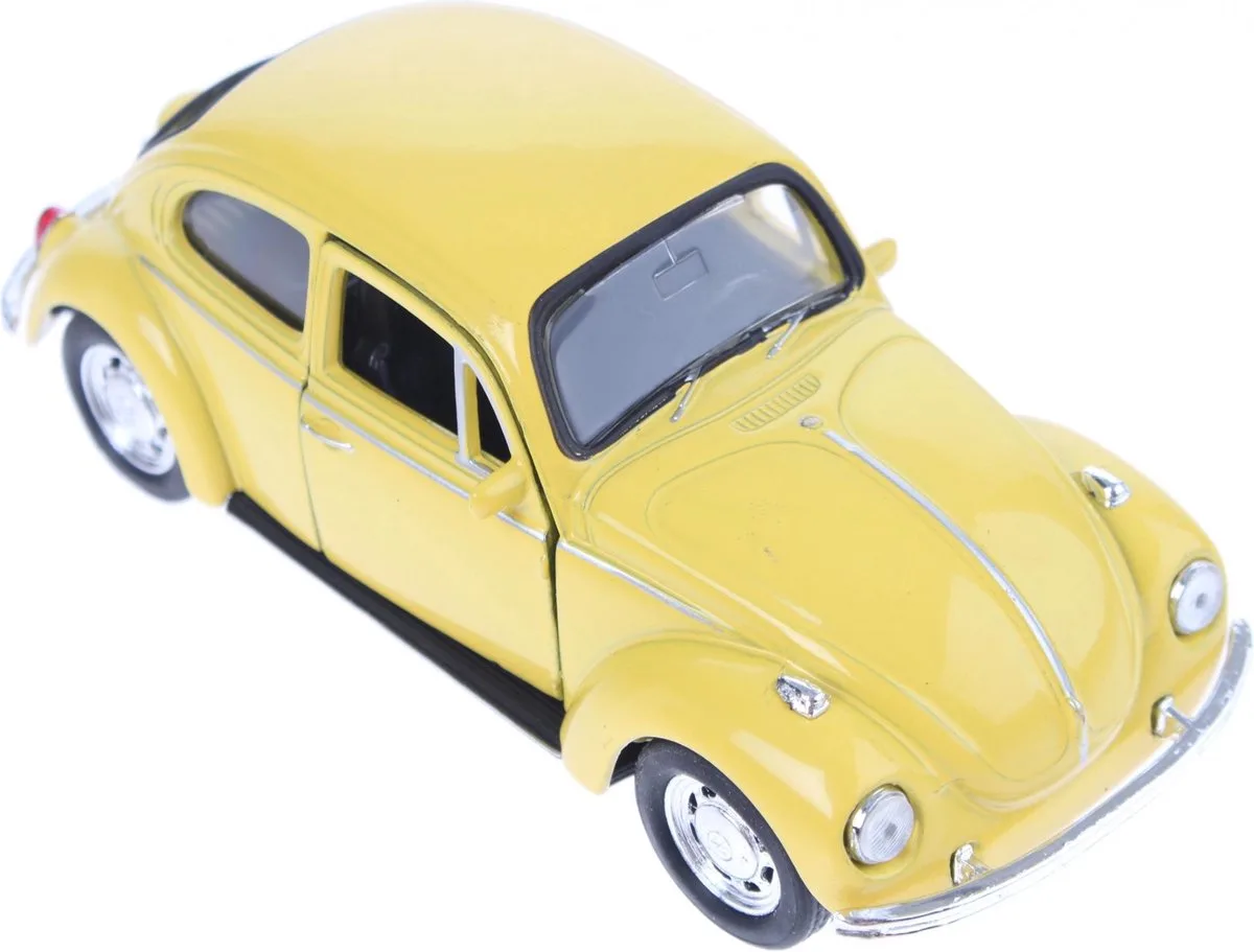 Schaalmodel Volkswagen Kever Die-cast von Welly in Gelb – Produktfoto