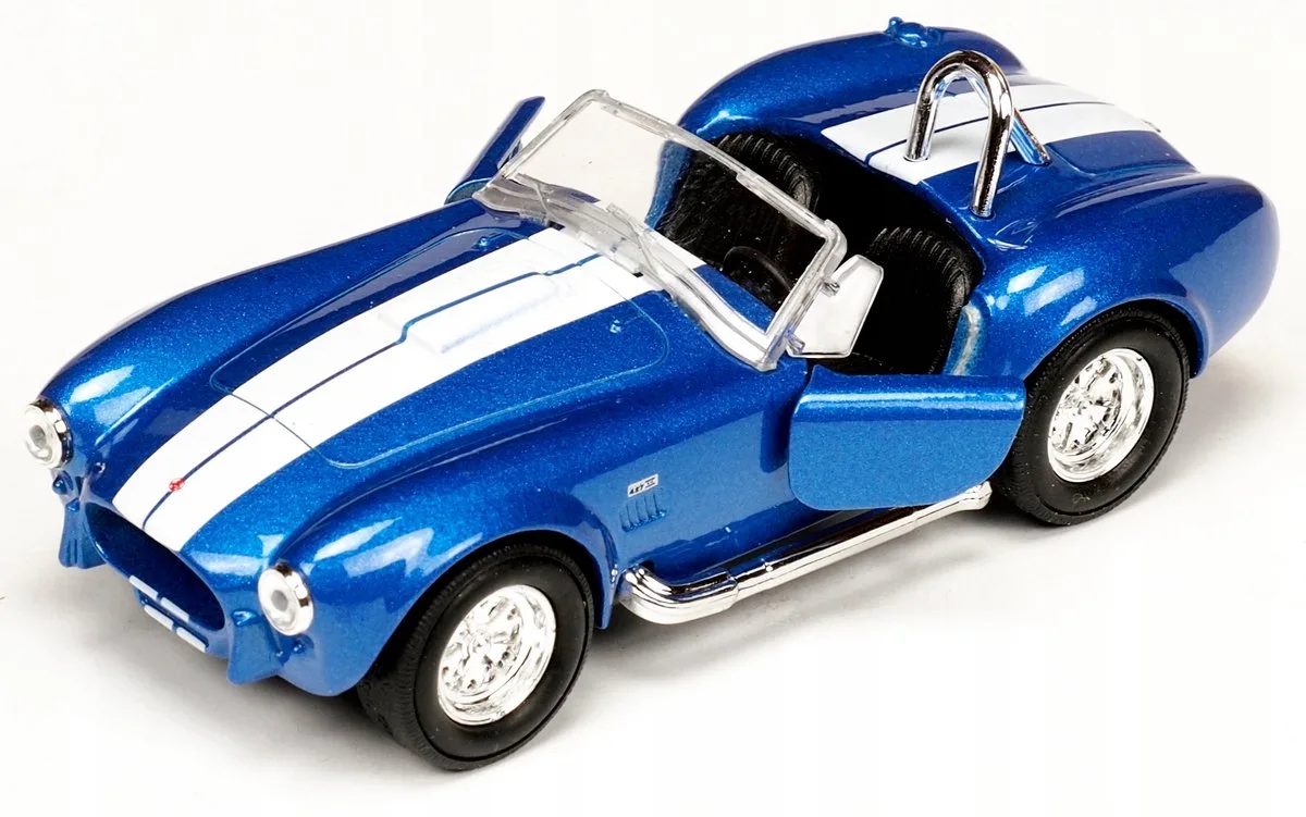Shelby Cobra 427 S/C 1965 Model Auto Metal von Welly in Blau – Produktfoto