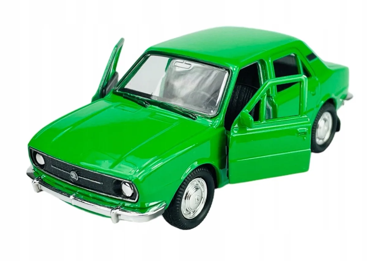 Skoda 105L groen metaal model 1:34 - nieuw von Welly – Produktfoto