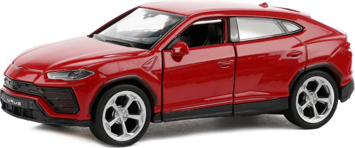Speelgoed Lamborghini auto - die-cast metaal - 11 cm - Model Urus by Welly in Red – product photo