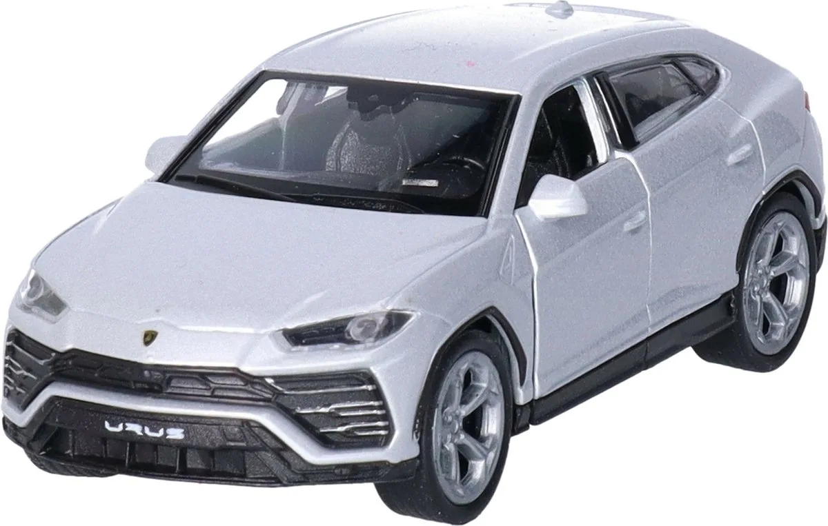 Speelgoed Lamborghini auto - die-cast metaal - 11 cm - Model Urus från Welly i Silver – produktbild