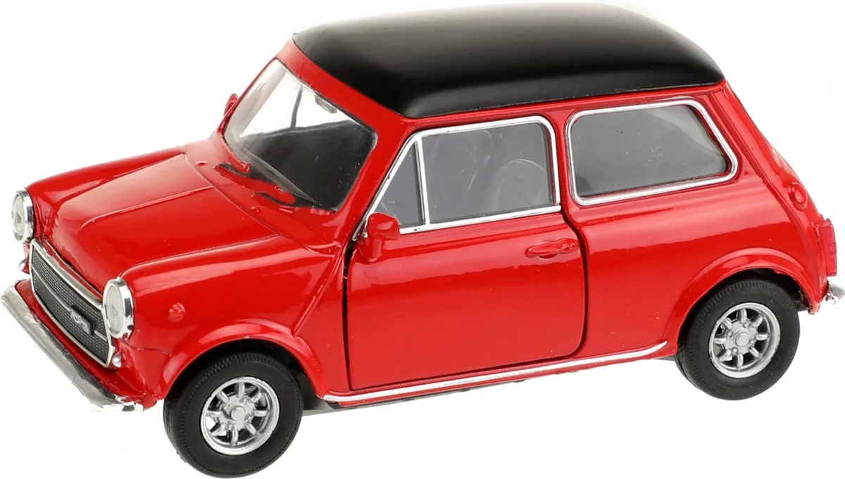Speelgoed Mini Cooper auto - die-cast metaal - 10 cm - Model 1300 by Welly in Red – product photo