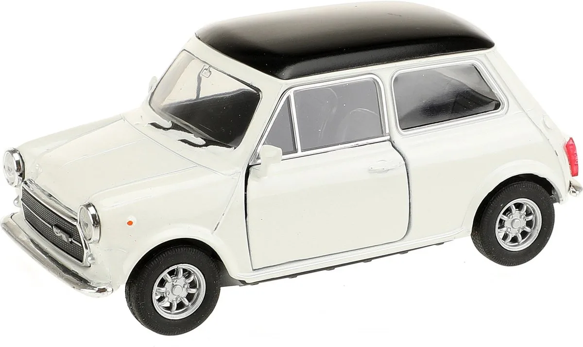 Speelgoed Mini Cooper auto - die-cast metaal - 10 cm - Model 1300 by Welly in White – product photo