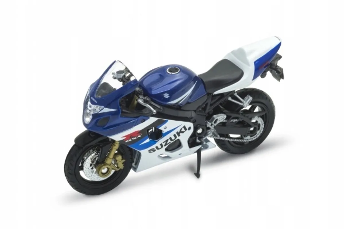 Suzuki GSX-R 750 Motor Model Schaal 1:18 från Welly i Blå – produktbild