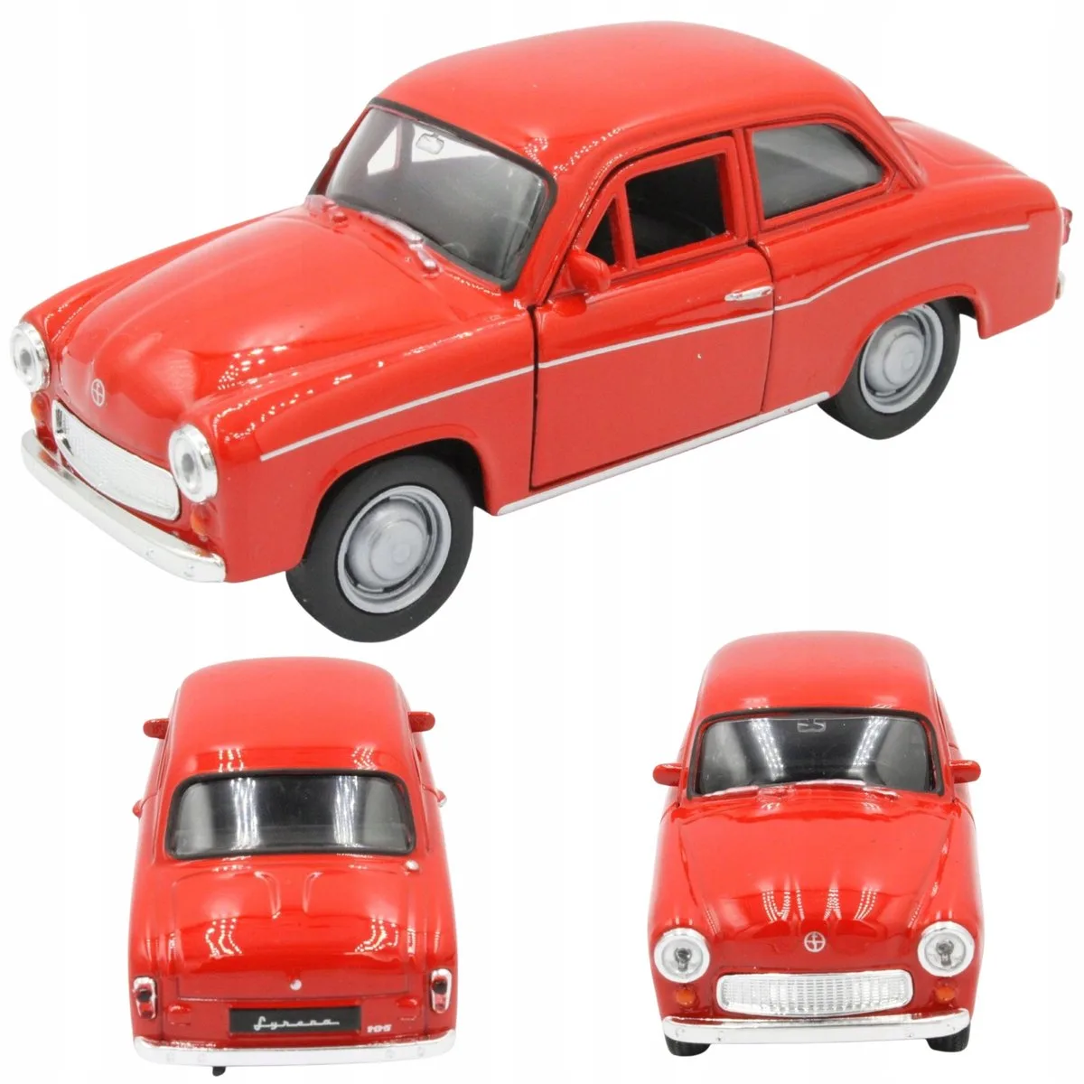 Syrena 105 Metaalmodel Auto 1:34 - Cadeau från Welly i Röd – produktbild