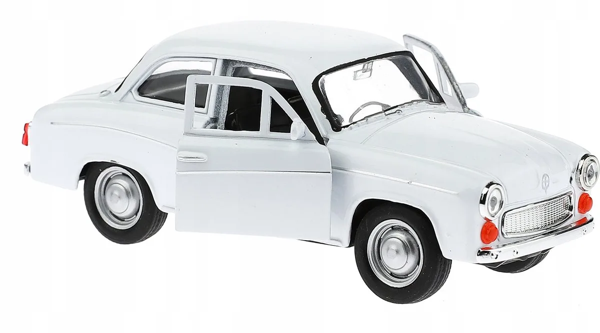 Syrena 105 Model Auto Metaal 1:34-39 fra Welly i Hvid – produktbillede