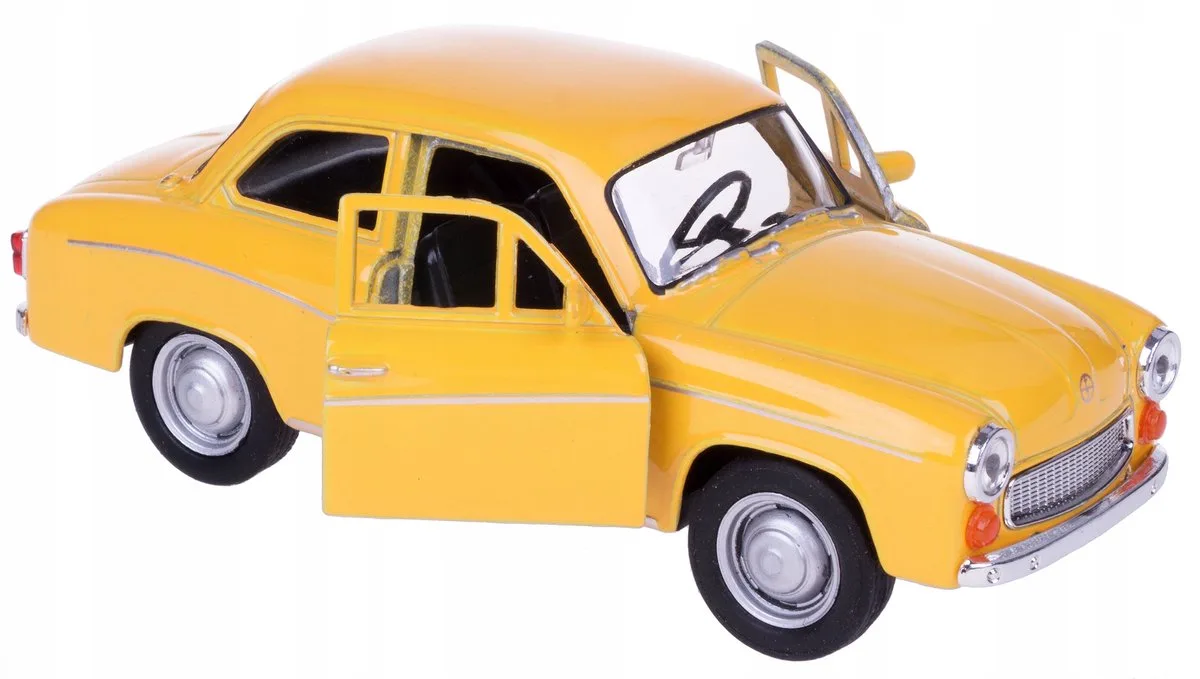 Syrena 105 Model Auto Żółty 1:34-39 Metalowy från Welly – produktbild