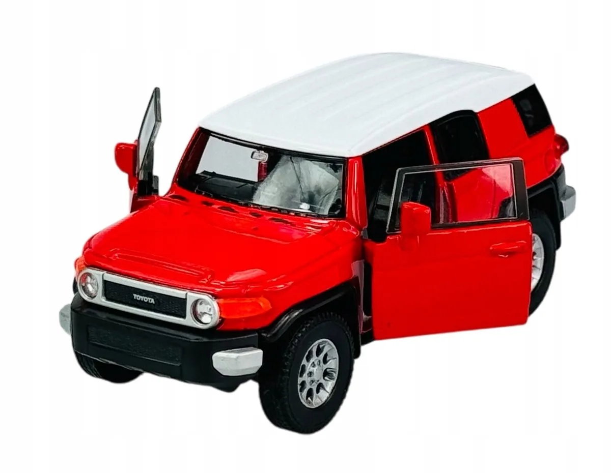 Toyota FJ Cruiser Metaal Model Auto Rood 1:34 Speelgoed fra Welly – produktbillede