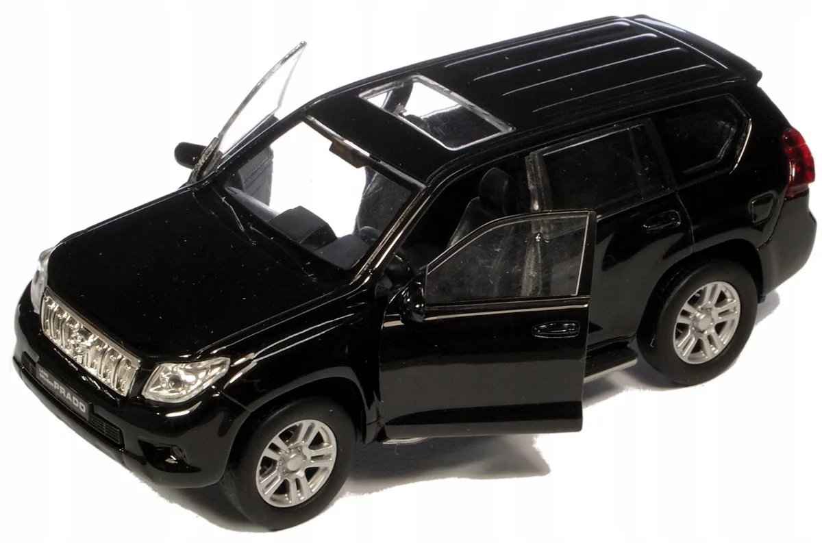 Toyota Land Cruiser Prado model auto, schaal 1:34-1:39 von Welly in Schwarz – Produktfoto