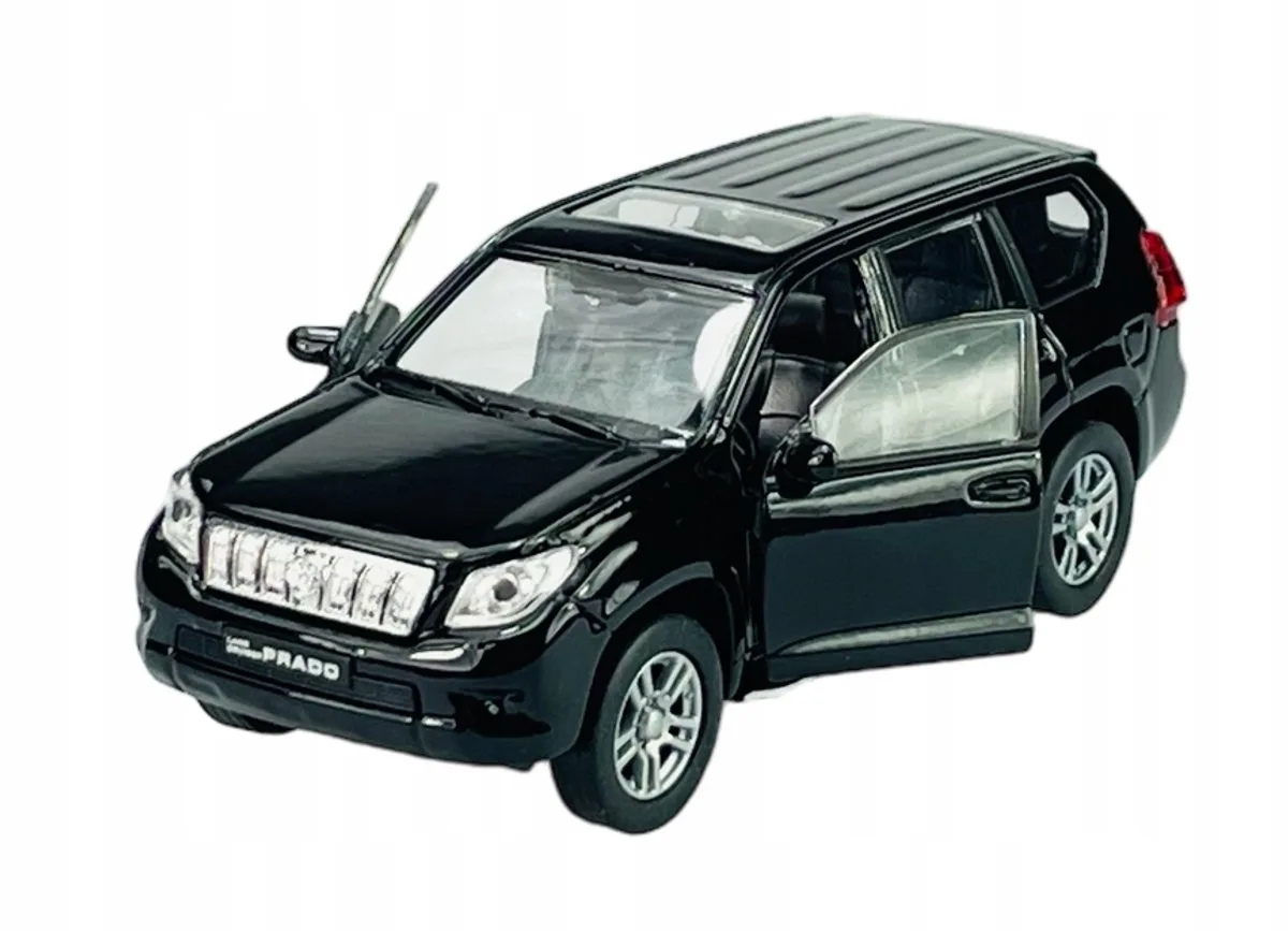 Toyota Landcruiser Prado Metaal 1:34 Nieuw Model fra Welly i Sort – produktbillede