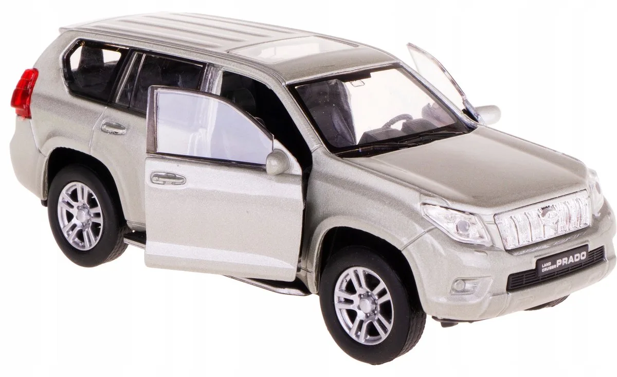 Toyota Landcruiser Prado Modelauto 1:34-39 Zilver fra Welly – produktbillede
