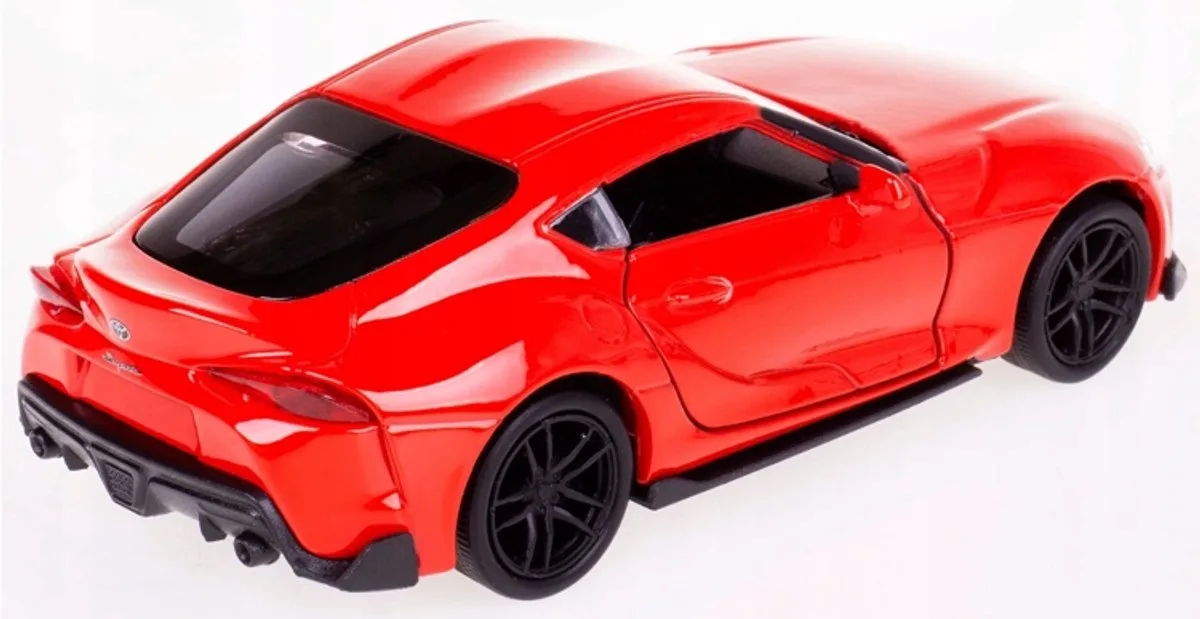 Toyota Supra metalen modelauto 1:34 by Welly in Red – product photo