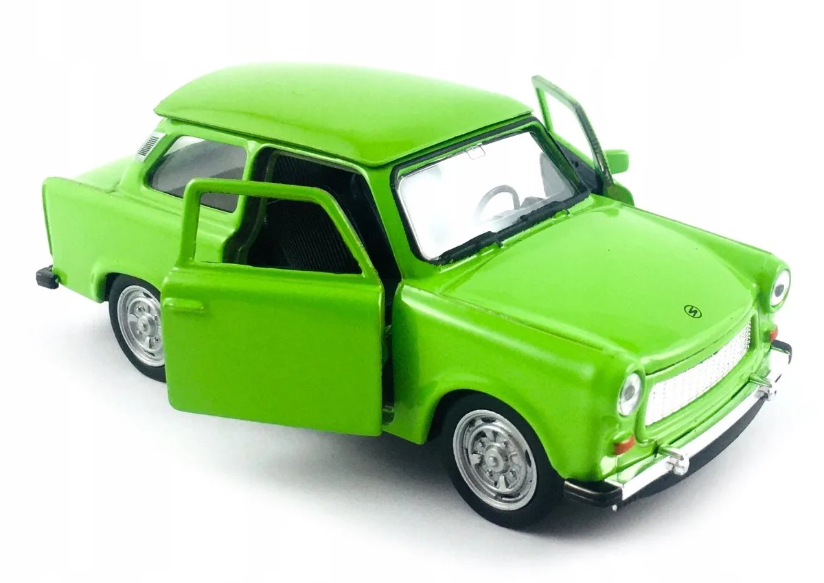Trabant 601 Modelauto Metaal 1:34 fra Welly i Grøn – produktbillede