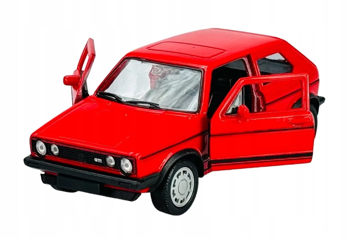 Volkswagen Golf 1 GTI Modelauto 1:34 Metaal Speelgoed fra Welly i Rød – produktbillede