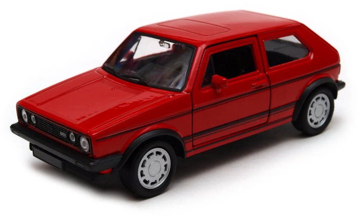 Volkswagen Golf I GTI Modelauto 1:34 fra Welly i Rød – produktbillede