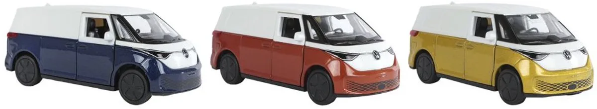 Volkswagen ID Buzz Cargo die cast pull back 3ass 11,5cm von Welly in Mehrfarbig – Produktfoto