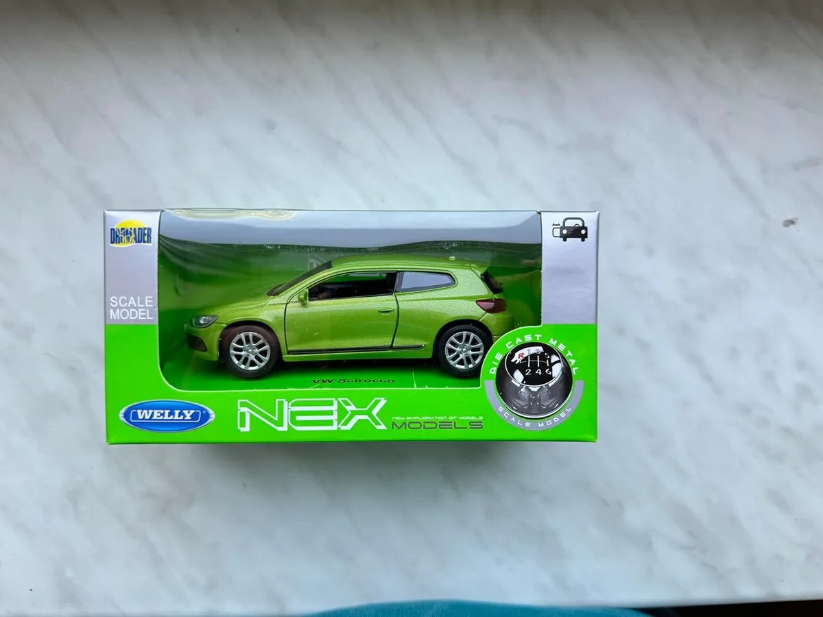 Volkswagen Scirocco Coupe Groen 2008 Schaalmodel 1:34-1:39 Metaal fra Welly – produktbillede