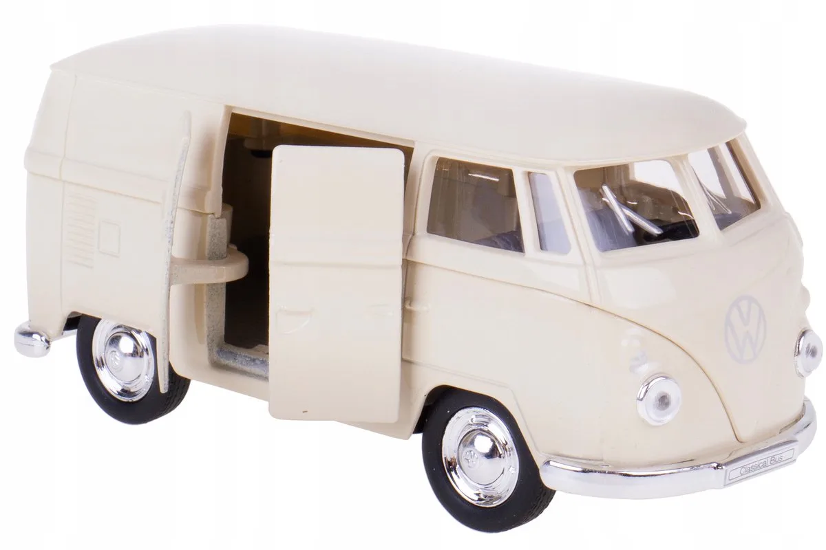 Volkswagen T1 Bus 1963 Model Auto Welly 1:34 fra Welly i Creme – produktbillede