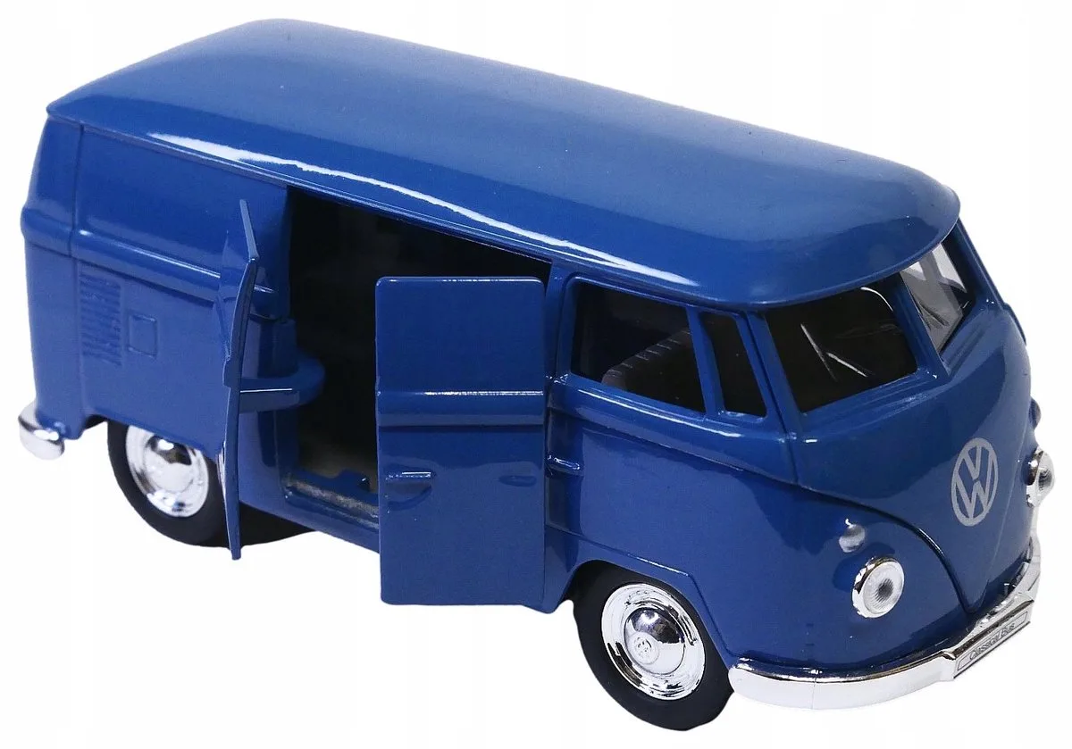 Volkswagen T1 Bus Panel Model 1:34 de Welly en Bleu – photo du produit