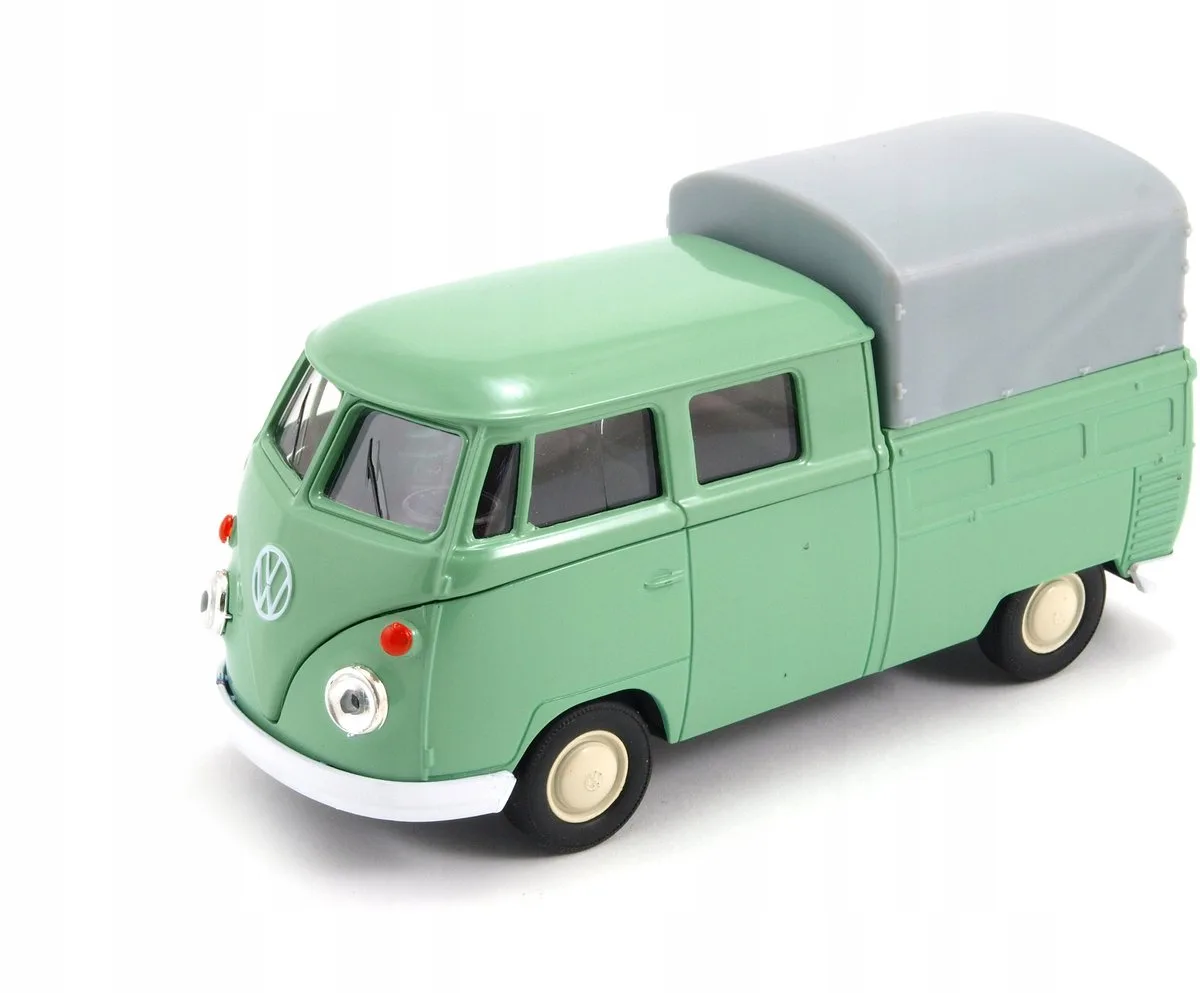 Volkswagen T1 Dubbele Cabine Pick-up Modelauto Welly 1:34 från Welly i Grön – produktbild