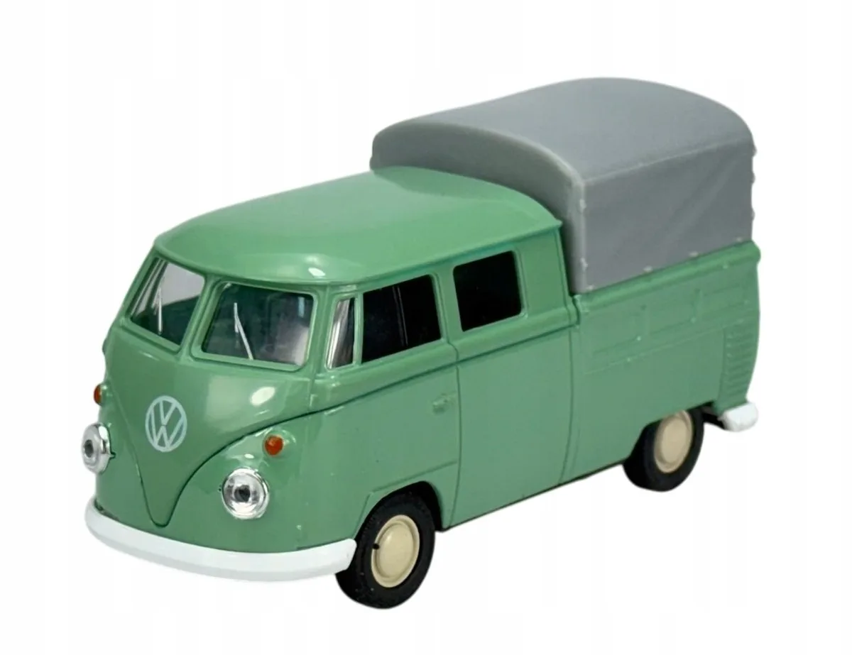Volkswagen Transporter T1 Dubbele Cabine Pick-up 1:34 by Welly in Green – product photo