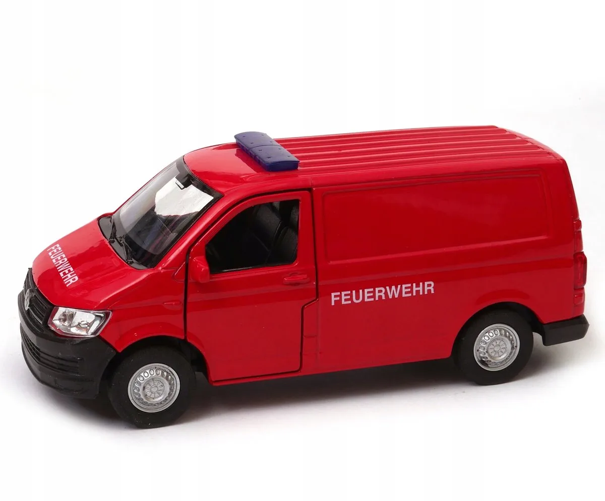 Volkswagen Transporter T6 Brandweer Modelauto 1:34 by Welly in Red – product photo