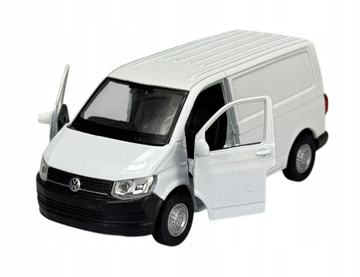 Volkswagen Transporter T6 Van Metaal 1:34 Model Auto fra Welly i Hvid – produktbillede