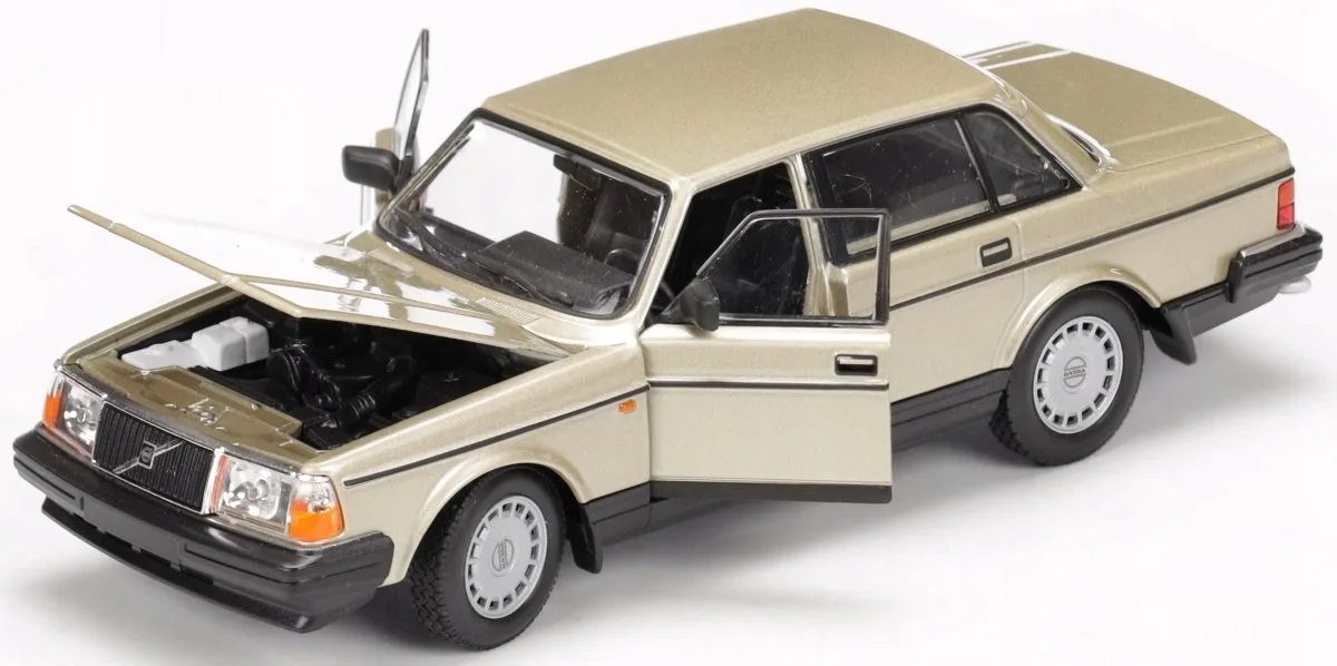 Volvo 240 GL 1974 Modelauto Schaal 1:24 från Welly i Guld – produktbild