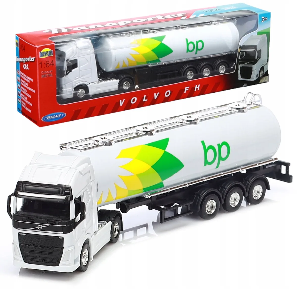 Volvo FH BP Tankwagen Metaal 1:64 - Schaalmodel Speelgoed fra Welly – produktbillede